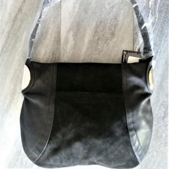 NWT Exquisite Black Leather B. Makowsky Shoulder B - Picture 2 of 6